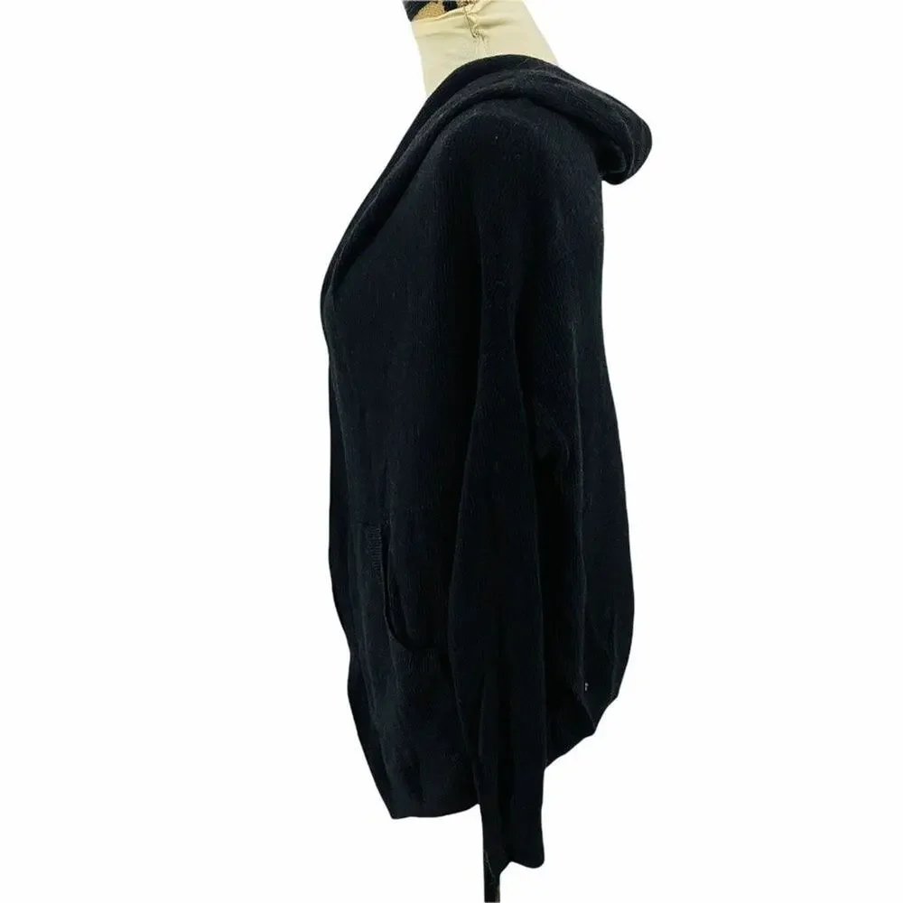 Lululemon Black Sweater Cabin Yogi Wrap Heathered Womens 4
